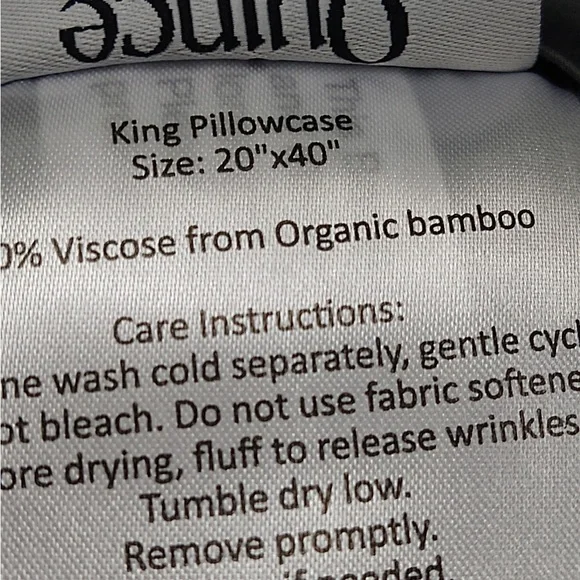 NWT QUINCE Bamboo Sheet Set King Charcoal 7187 - Picture 10 of 13